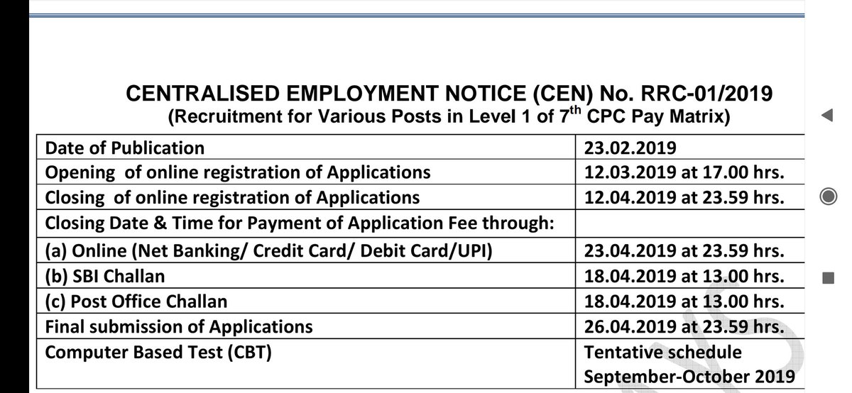 RajatYadav_'s tweet photo. Vacancy announced in March 2019
Tentative date for tier-1 was September 2019 but it's been more than 2 years now and wait for Group D exams is getting longer.

Is @RailMinIndia sleeping?

#RRC_GROUPD_EXAMDATE https://t.co/nBRLfhG1FH