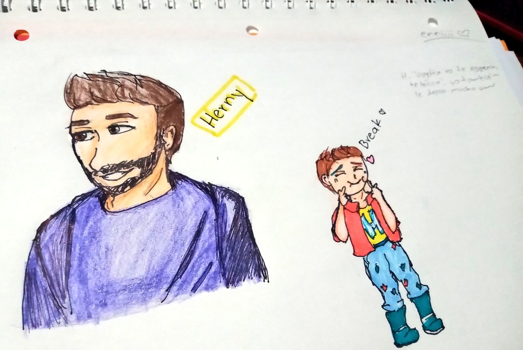 McQueen_SG's tweet photo. Estuve dibujando un poco a @HeRnyBreak, he visto que no ha habido suerte en el fandom de que vea los fanarts (cof cof 👀🤣) pero lo quiero igualmente, y quiero aprender a dibujarlo mejor 💙
Herny si lees esto, amé el último directo de Piratas pero pls ya no tomes awa susia tkm https://t.co/apEf5vmMTE