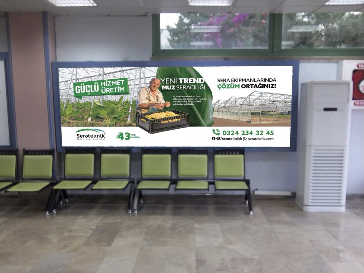 Sera ekipmanlarında çözüm ortağınız Serateknik, Adana Şakirpaşa Havalimanında yerini aldı.

Havalimanı reklam mecramızın markamıza hayırlı olmasını temenni ediyoruz. 

#bireklam #hayatmedya #havalimanıreklamları