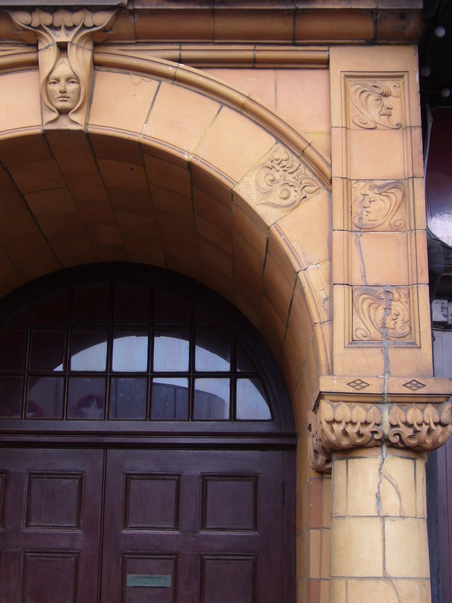 SeasideFerry's tweet image. Writing about one of my fave #seaside buildings today - @hippodromeGY. With terracotta ornament featuring birds, foliage and some incredible hair styles it's the best example of #ArtNouveau on the coast. Designed by Ralph Scott Cockrill it opened in July 1903. #Edwardian #circus