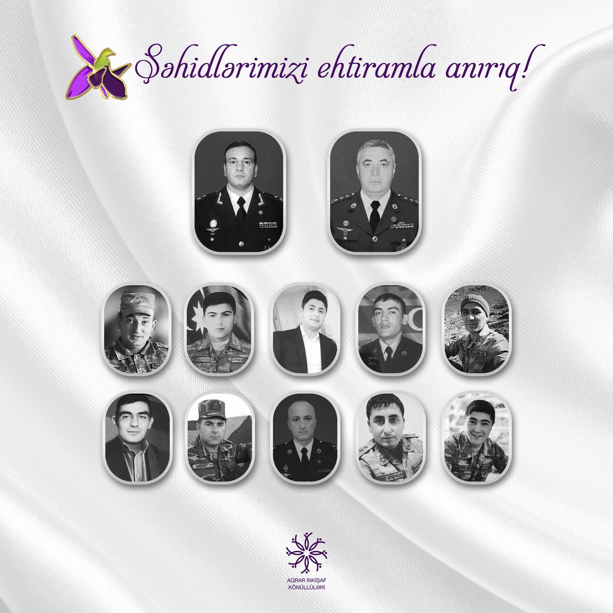 Şanlı Azərbaycan Ordusunun qələbəsi ilə yekunlaşan Tovuz döyüşlərindən bir il ötür.

Vətən uğrunda canını fəda edən Şəhidlərimizə Allahdan rəhmət diləyirik!

#AİK #agrovolunteers
