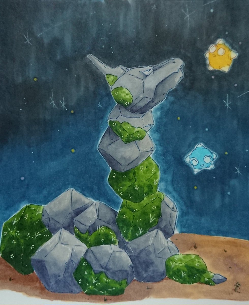 Ponkan 5050 ぽんかん 宇宙の先にあるものを 私達は知らずに朽ちていく 老いていくポケモンたち ポケモンイラスト ポケモン ポケットモンスター Pokemon イワーク メテノ Newポケモンスナップ より