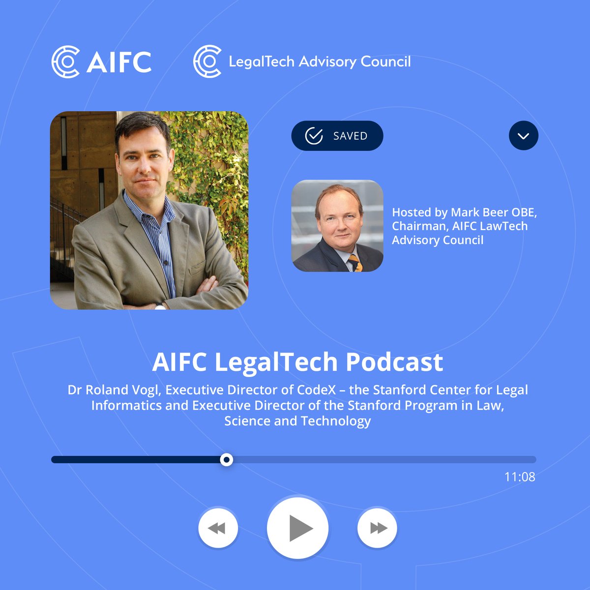 AIFC_KZ's tweet photo. 🎙 We are delighted to release the tenth episode of the ‘AIFC LegalTech Podcast’ – your easy to learn podcast about legal technology and innovation in the legal space.
⠀⠀⠀
🎧 Please tune in &amp; listen or choose a preferred platform here: https://t.co/Q1A8U9eBuE https://t.co/KWfBF4FmRD