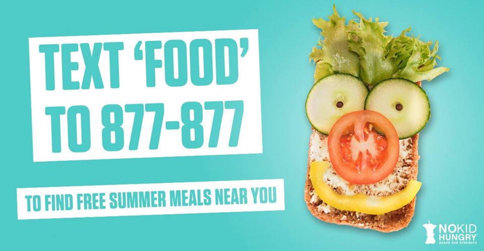 neighborhoodct1's tweet photo. Find your nearest #SummerMeals site by📱 texting 'FOOD' to 877-877. The meal sites provide children with free breakfast and lunch during the summer! 🍽😊

#NoKidHungry Share or tag someone. https://t.co/VEC0U2BA10