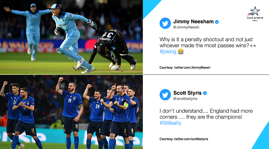 StarSportsIndia's tweet photo. 👀

Thoughts on Jimmy &amp; Scotty's takes?

#EURO2020 #Euro2020Final https://t.co/j3RPZogOZN