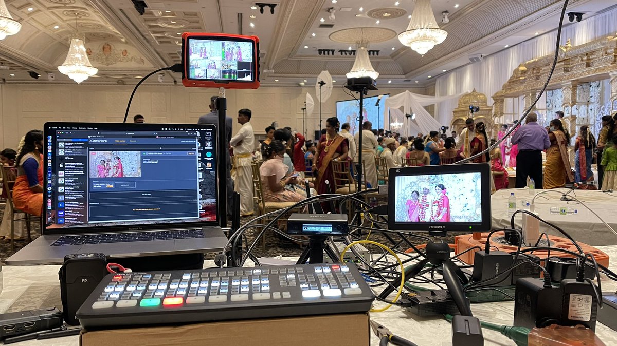 PADStudios's tweet photo. Check out my setup from yesterday’s Wedding! @PADStudios #princeadehstudios #padstudios #livesteam #weddinglivestream #torontolivestream #atemminiextreme https://t.co/wTNMp5WvTw