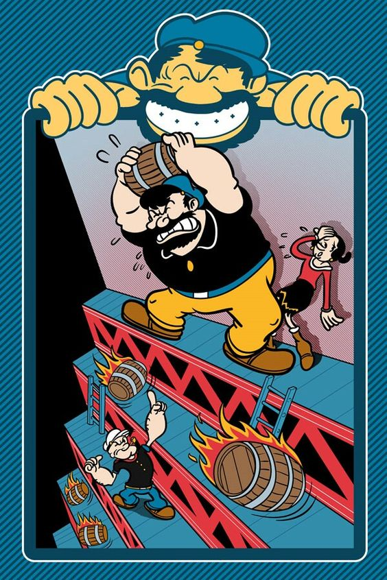donkey kong Popeye Arcade Game