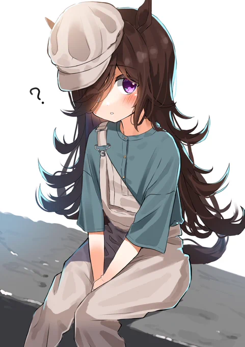 視線に気づくライスシャワー
#ウマ娘 #イラスト 