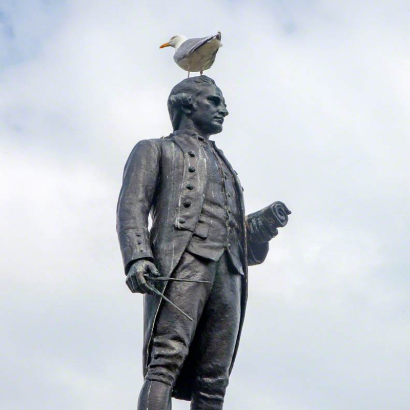 artukdotorg's tweet photo. How should we think about Captain Cook today? Samuel Doering explores his complex legacy: https://t.co/2xoSPgNX8L

'Captain Cook Monument' by John Tweed (1869–1933), East Terrace, Whitby, North Yorkshire 📸 Fiona Jeffrey / Art UK
