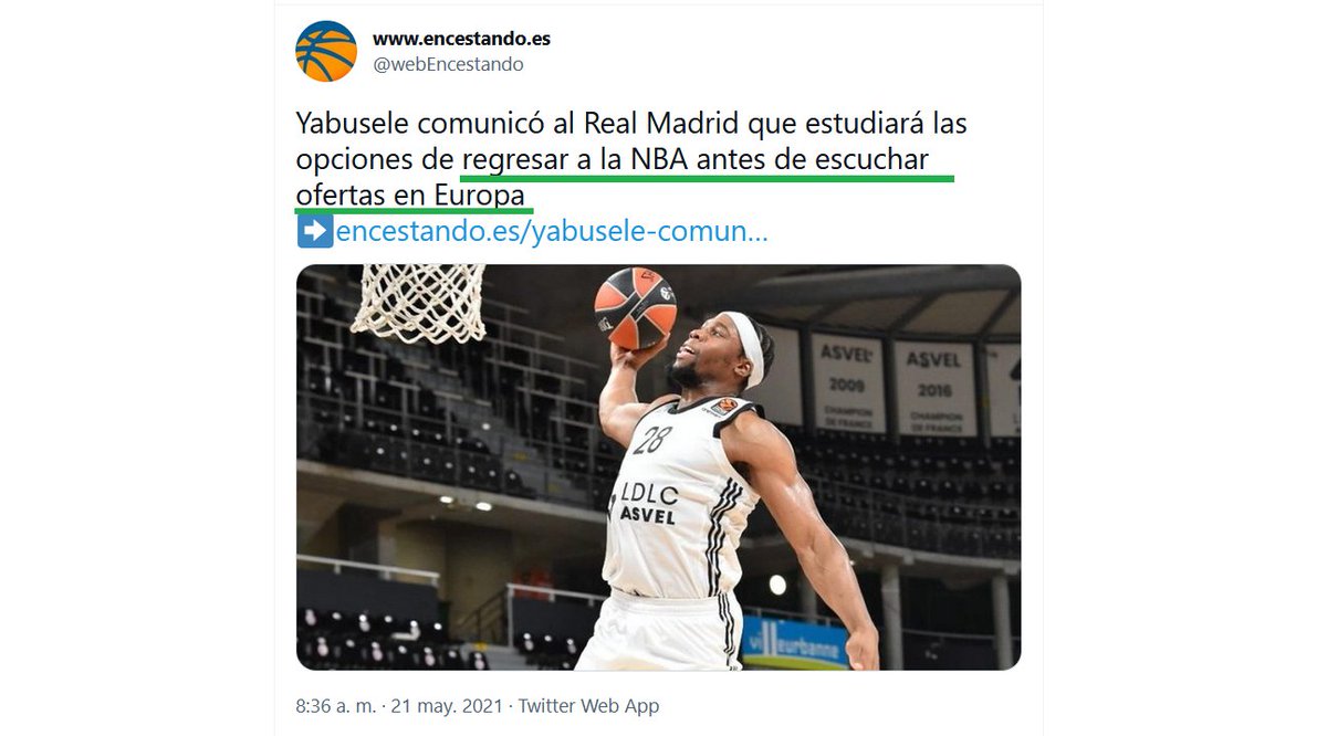 encestonto_'s tweet photo. El @RMBaloncesto anuncia oficialmente el fichaje del francés Guerschon Yabusele...
... cuando en el mes de Mayo el #GatillazosMix de @webEncestando aka #webEncestonto aseguraba 🤥 que el jugador quería REGRESAR A LA NBA antes que escuchar ofertas de Europa... 🤭🤣😂
#RIDICULAZO https://t.co/9BnucKtSSp