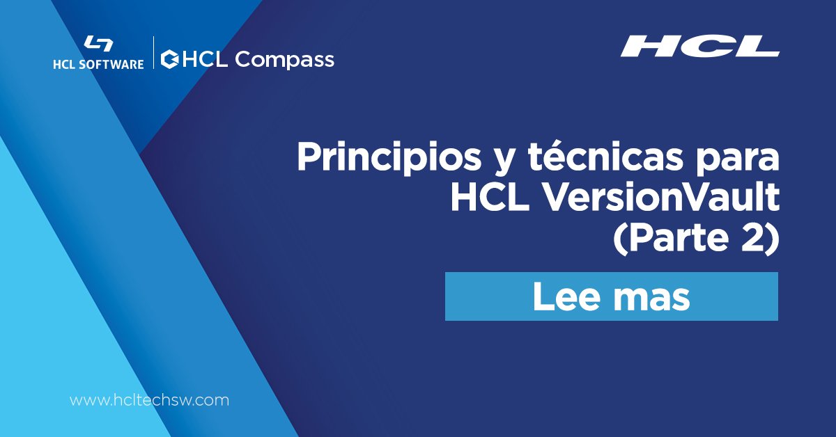 HCLSoftware's tweet photo. En la comunidad #HCLVersionVault, el repositorio permanente de artefactos de software consiste en uno o más VOB ubicados en uno o más servidores VOB Principios y técnicas para HCL VersionVault Parte 2 - Blogs de HCL SW https://t.co/OmPveGZ3Ek https://t.co/QaZEWCdNm5