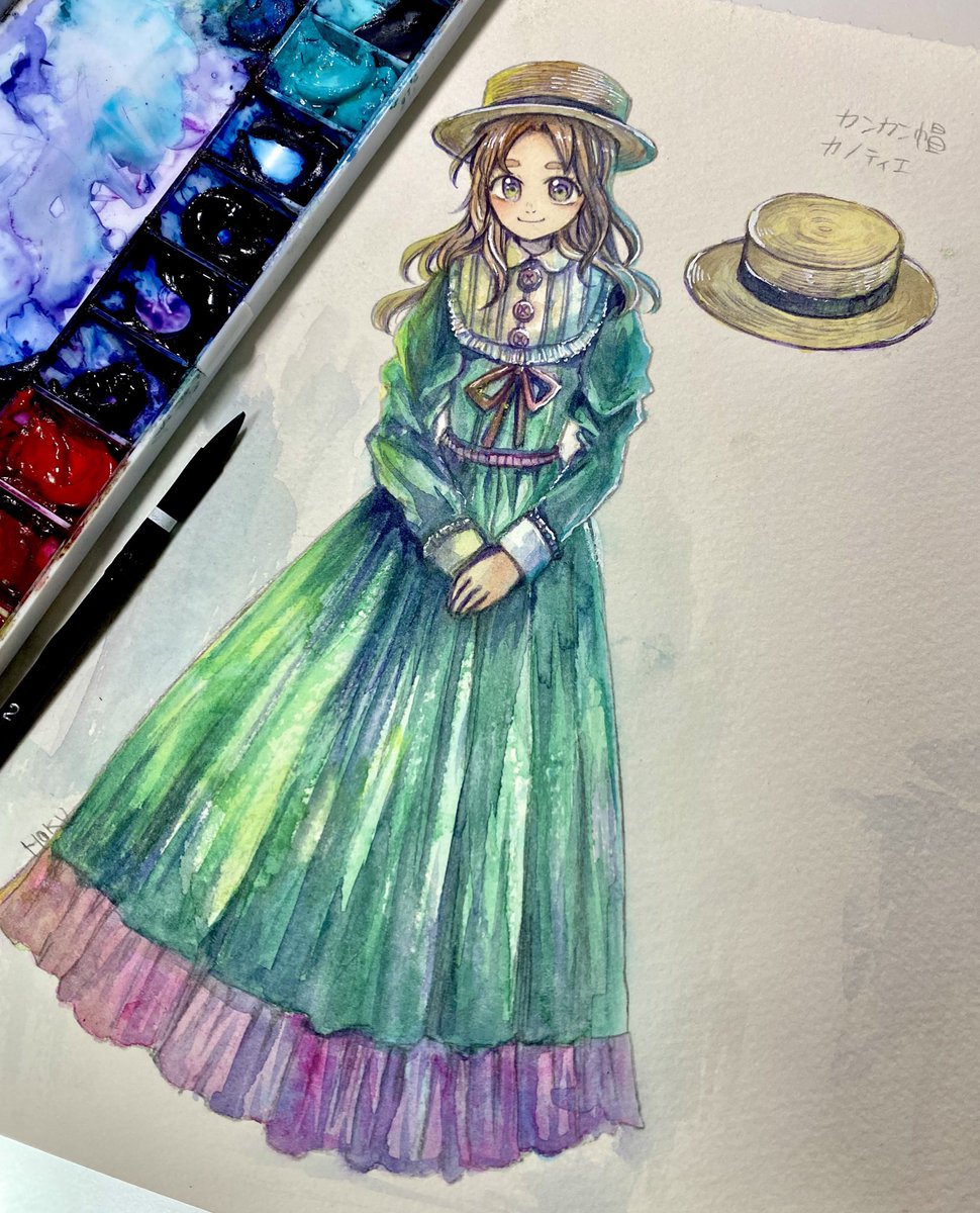 カンカン帽ちゃん 七星ほく コミティアk09bのイラスト カンカン帽ちゃん 七星ほく コミティアk09bのイラスト