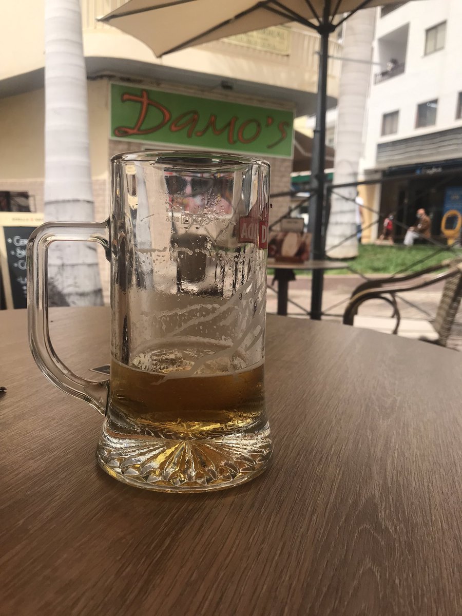 Es conocido que no se puede volar después del #buceo pero aprovechar el ultimo dia para conocer la zona y una cervecita… es recomendable #Tenerife