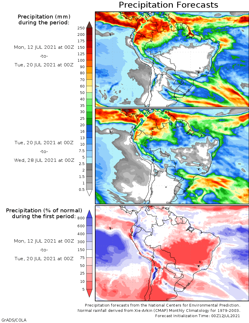 🌧️ El <a href="/SMN_Argentina/">SMN Argentina</a> pronostica que entre hoy y el miércoles se verán lluvias intermitentes sobre el norte de Buenos Aires y partes de Santa Fe, Córdoba y la Mesopotamia.

➡ SMN, COLA, Zeni