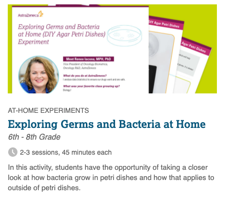 LearningUNDFTD's tweet photo. Keep your kids connected to STEM this summer with our #GenerationHealth at-home science experiments. Find out what bacteria is growing around your home (eek!) with a few simple supplies. https://t.co/NvPS6OQ3RX #scienceathome #SummerOfSTEM @AstraZeneca @DiscoveryEd https://t.co/DTqGi3unzS