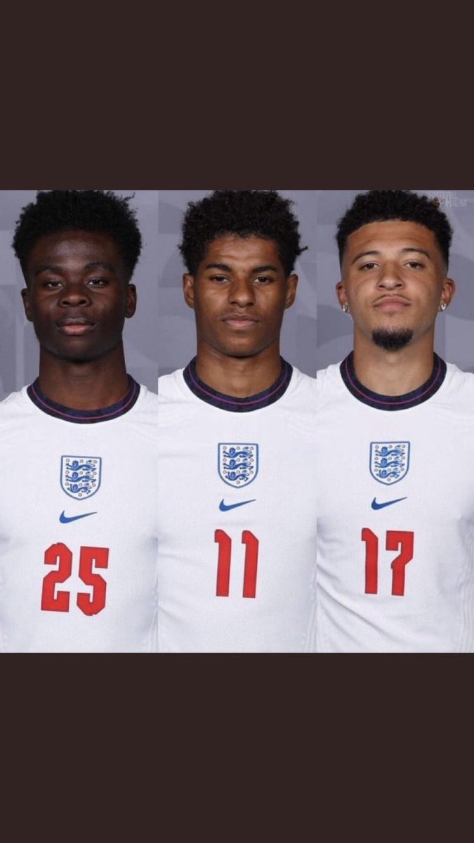 So proud of these guys right now! England are proud of you! 🏴󠁧󠁢󠁥󠁮󠁧󠁿🏴󠁧󠁢󠁥󠁮󠁧󠁿🏴󠁧󠁢󠁥󠁮󠁧󠁿🦁🦁🦁 <a href="/MarcusRashford/">MR14</a> <a href="/BukayoSaka87/">Bukayo Saka</a> <a href="/Sanchooo10/">Jadon Sancho</a>