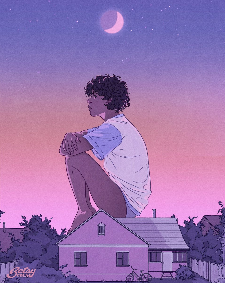betsy_cola's tweet photo. The sky was nice outside and it reminded me of this piece from 2017 🏡💜 https://t.co/qZy5WNBb6j