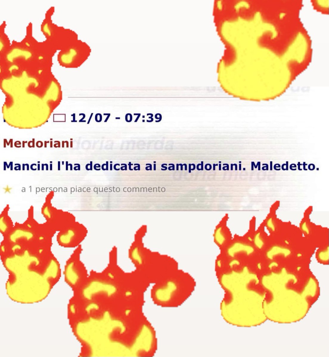 Blucerchiando's tweet photo. Qualcuno chiami i pompieri 🔥 https://t.co/2ftxIdpziV