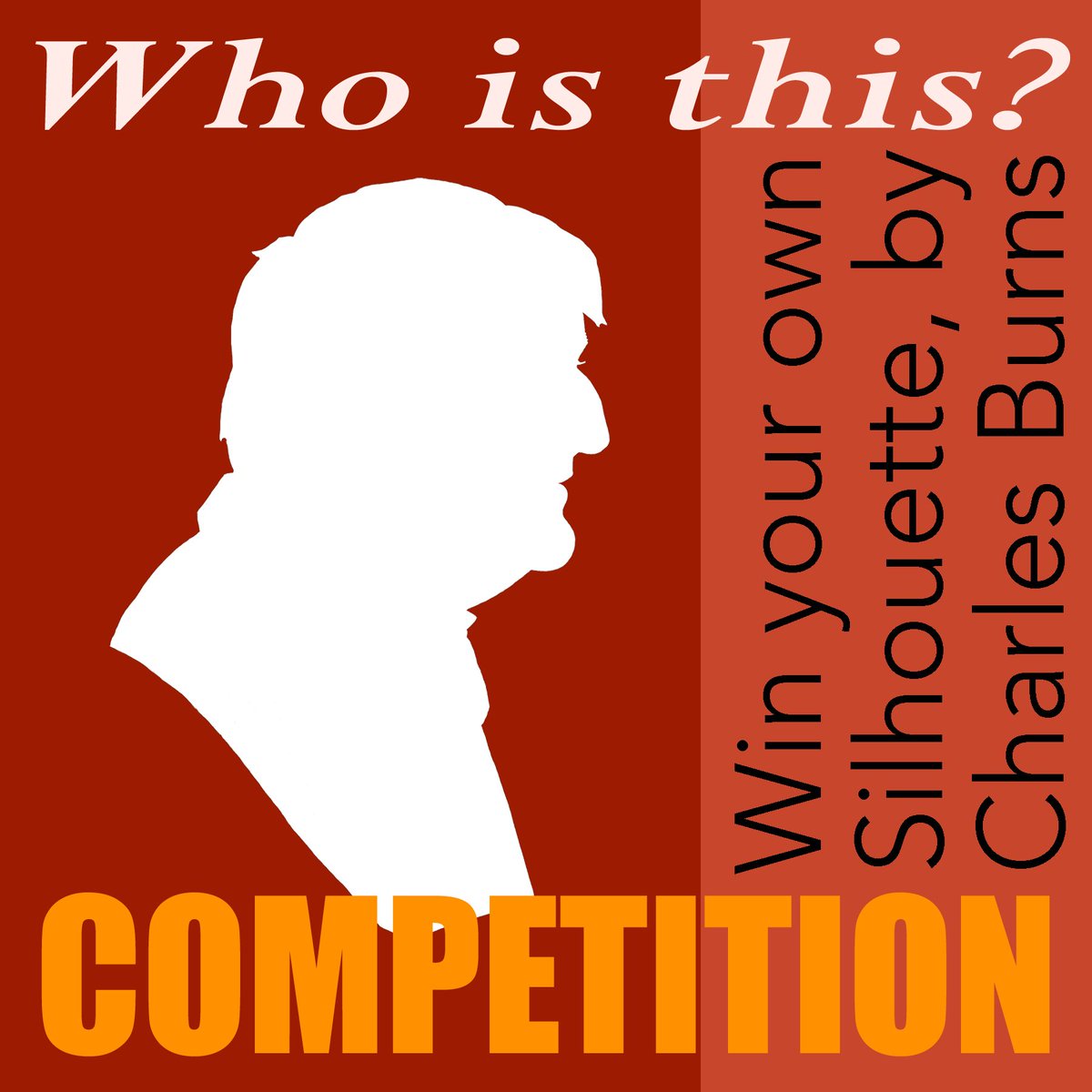 Last day of my Instagram competition @silhouettist. If you think you know who this is please enter to win your own silhouettes cut by me.