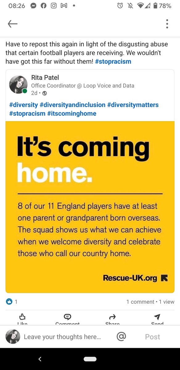 patel_rita's tweet photo. #stopracism @England #Euro2020Final we wouldn't have got this far! https://t.co/GYq1KRZIPq