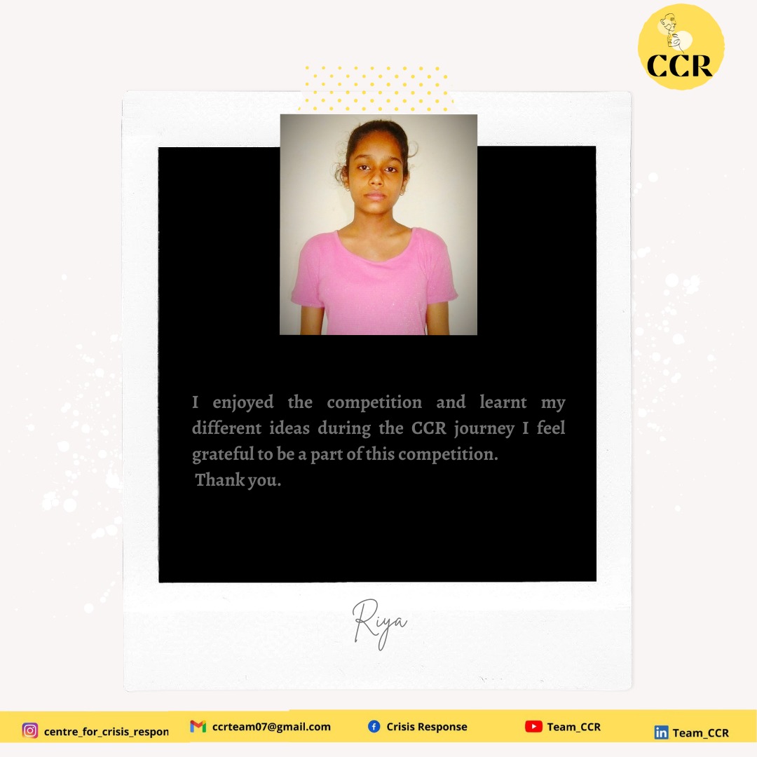 TEAMCCR1's tweet photo. Team CCR is glad to have "Riya" as a finalist for our event CCR Open Talent♥️

We are also proud to have your positive opinions about us🙌

Finale Date: 18th July, 2021
Timings: 5:00 PM Onwards 

Stay tuned for the Finale🙏

Channel link🔗
 https://t.co/AAfEdNyKYC

#CCR #talent https://t.co/FPCG4PRhCk