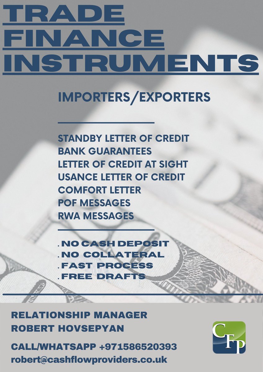 #standbyletterofcredit #exports #imports #bankguarantees #letterofcredits #trade #goods #banking #finance #deals