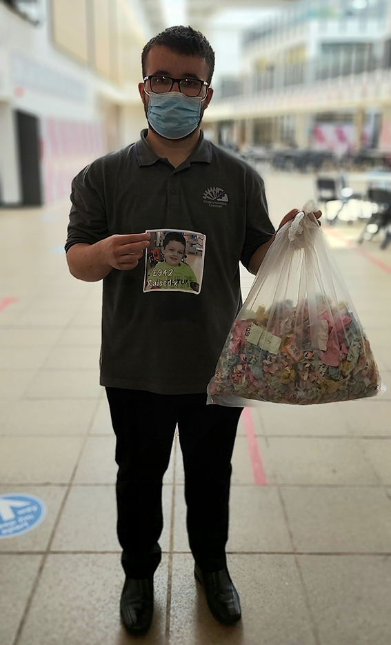 Six year old Izsac Chinn was diagnosed with a cancerous brain tumour in March after a visit to the opticians. CCYD learner Dafyd Roberts has organised a raffle and managed to raise £1000! Izsac's had 31 cycles of radiotherapy and is due to start chemotherapy treatment next month.
