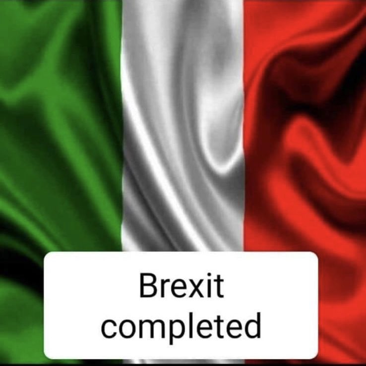 LParis210's tweet photo. #Brexit Completed 👋🏼 

#InghilterraItalia #Euro2020Final #ItalyEngland #ItsComingRome https://t.co/94REXT3lrT