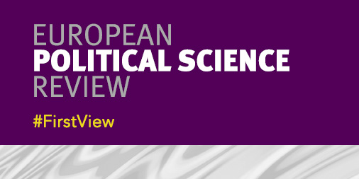 European Political Science Review (@epsrjournal) on Twitter photo #FirstView -
Revamping the menu â or just offering whatâs in stock? Candidate list volatility in open-list PR systems. Evidence from Finland - ow.ly/Bo4450FtKs6
- <a href="/VesaKoskimaa/">Vesa J. Koskimaa</a>, @vmikkomattila, Achillefs Papageorgiou (<a href="/helsinkiuni/">University of Helsinki</a>) & <a href="/asa_vonschoultz/">Ă
sa von Schoultz</a> #FirstView -
Revamping the menu â or just offering whatâs in stock? Candidate list volatility in open-list PR systems. Evidence from Finland - ow.ly/Bo4450FtKs6
- <a href="/VesaKoskimaa/">Vesa J. Koskimaa</a>, @vmikkomattila, Achillefs Papageorgiou (<a href="/helsinkiuni/">University of Helsinki</a>) & <a href="/asa_vonschoultz/">Ă
sa von Schoultz</a>
