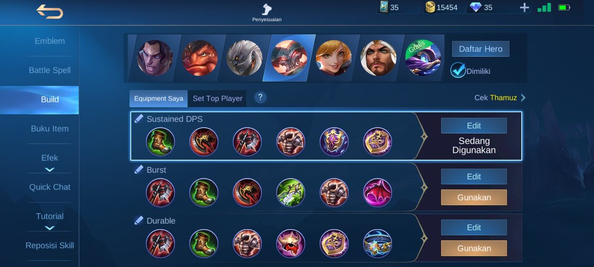 AvindaAF's tweet photo. @MobileLegendsOL ID : 71306688 (2585)
My best build thamuz, semi tank
Thamuz is good too build semi tank, he can bar bar enemy, was too strong https://t.co/LjPSdemsBd