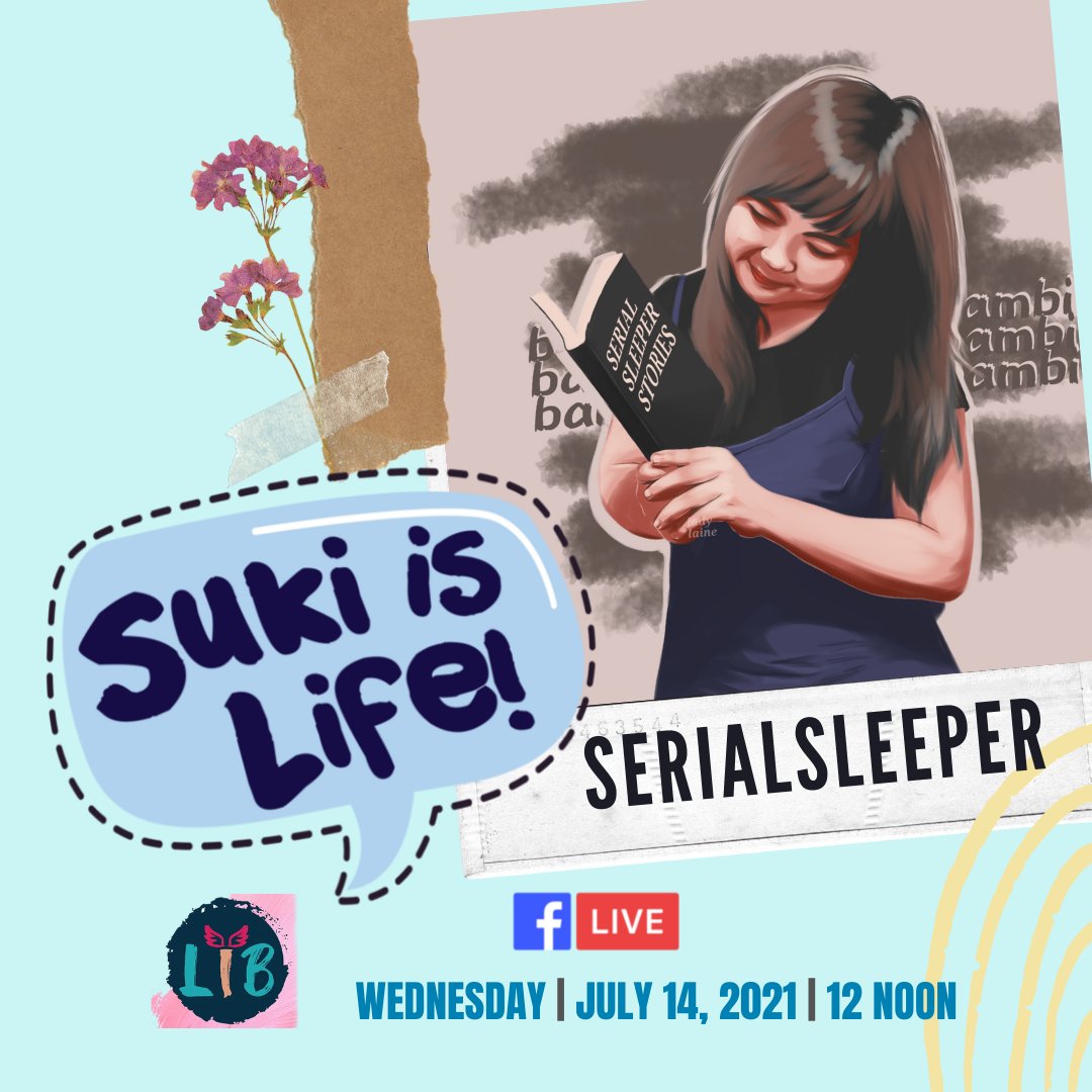 LIBOfficialPage's tweet photo. Makakasama natin si Serialsleeper sa Suki Is Life this Wednesday! Kasabay ng pagbisita niya ay ire-reveal din natin ang cover at price ng 𝐎𝐔𝐑 𝐃𝐄𝐀𝐃𝐋𝐘 𝐏𝐀𝐂𝐓 (𝐏𝐚𝐜𝐭 𝐒𝐞𝐫𝐢𝐞𝐬 𝟏)! ✨

Don't forget, 𝟏𝟐 𝐧𝐨𝐨𝐧 tayo magsisimula sa Wednesday! 😍

#SukiIsLife https://t.co/xj4UxcX4aE