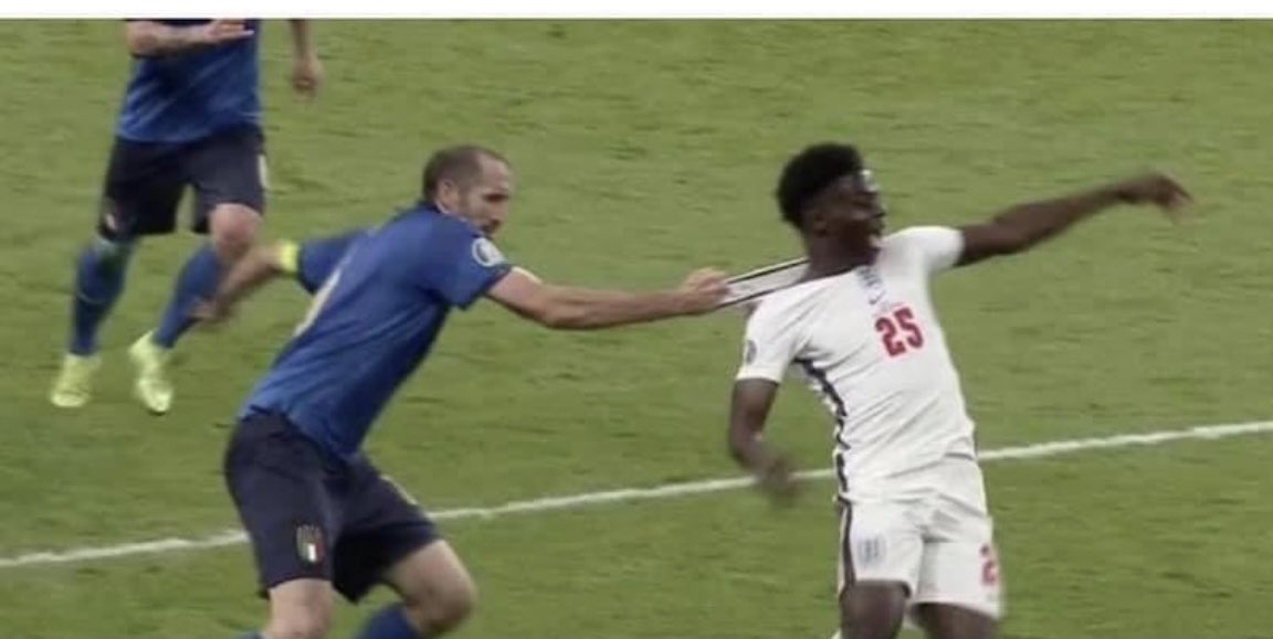 EverlyOthers's tweet photo. @iamshanenolan @England The Italians were dirty fowlers! Who knows if Saka’s run might have created a goal if he hadn’t been pulled down, instead he’s now getting racial abuse for missing a penalty!!! https://t.co/Sd8cpKKNx0
