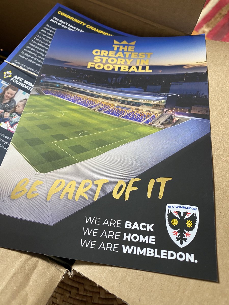 So how do you deal with the morning after. - volunteer to deliver all these ⁦@DonsLocalAction⁩ ⁦@AFCWimbledon⁩ #spiritoffootball