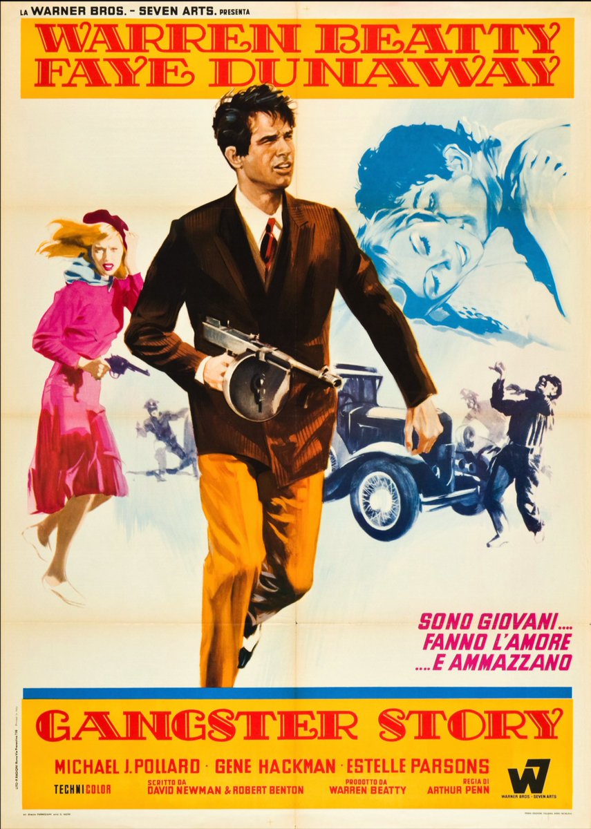 ToursHollywood's tweet photo. https://t.co/dojFO26NvP
Bonnie and Clyde (Warner Brothers-Seven Arts, 1967).
Italian 2 - Foglio (39" X 55"). https://t.co/NLnLfErA8L