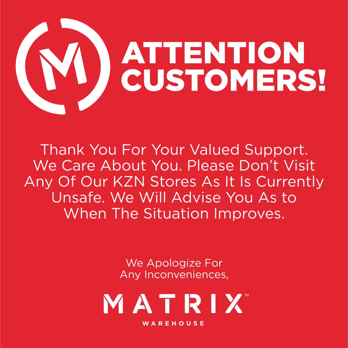 Please take note.
#Matrixwarehouse #Safety #Pleasenote #Home #Office #Business #Student  #Innovation #Computers #Technology #OnlineShop