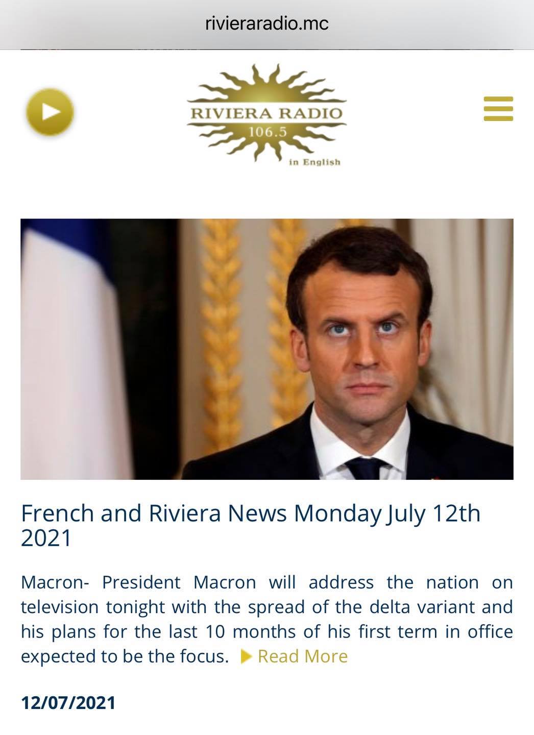 Riviera cheap radio news