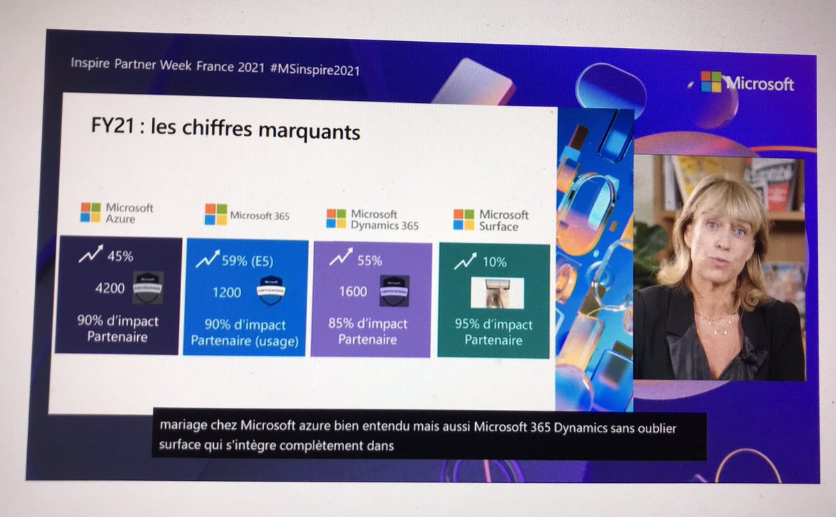 raisonXouY's tweet photo. Ce matin début de la plénière de #msinspire de @microsoftfrance. Les chiffres FY21 sont impressionnants ! https://t.co/3K3l8zw6xq