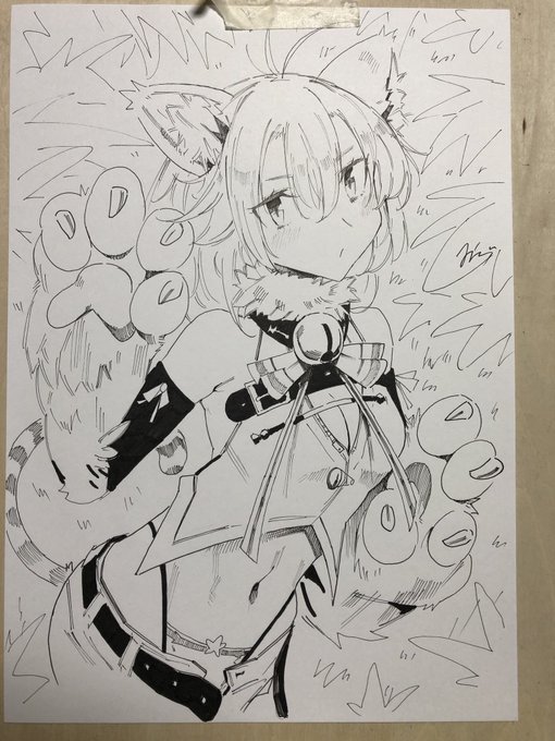 久しぶりにアナログ描きました☀️ねこたん🐈‍⬛ 