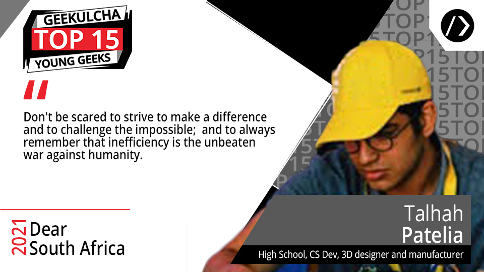 Geekulcha's tweet photo. Don't be scared to strive to make a difference and to challenge the impossible - @TPatelia https://t.co/gMgJvG7cuJ