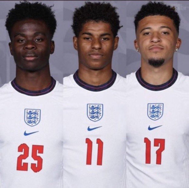 Jim Jones (@jonesyjim) on Twitter photo 3 lions! Thanks for everything boys! Hold your heads high. You made us proud! #3Lions #kickitout #england #Euro2020Final #Notoracism #prideoflions <a href="/BukayoSaka87/">Bukayo Saka</a> <a href="/MarcusRashford/">Marcus Rashford</a> <a href="/Sanchooo10/">Jadon Sancho</a> 3 lions! Thanks for everything boys! Hold your heads high. You made us proud! #3Lions #kickitout #england #Euro2020Final #Notoracism #prideoflions <a href="/BukayoSaka87/">Bukayo Saka</a> <a href="/MarcusRashford/">Marcus Rashford</a> <a href="/Sanchooo10/">Jadon Sancho</a>