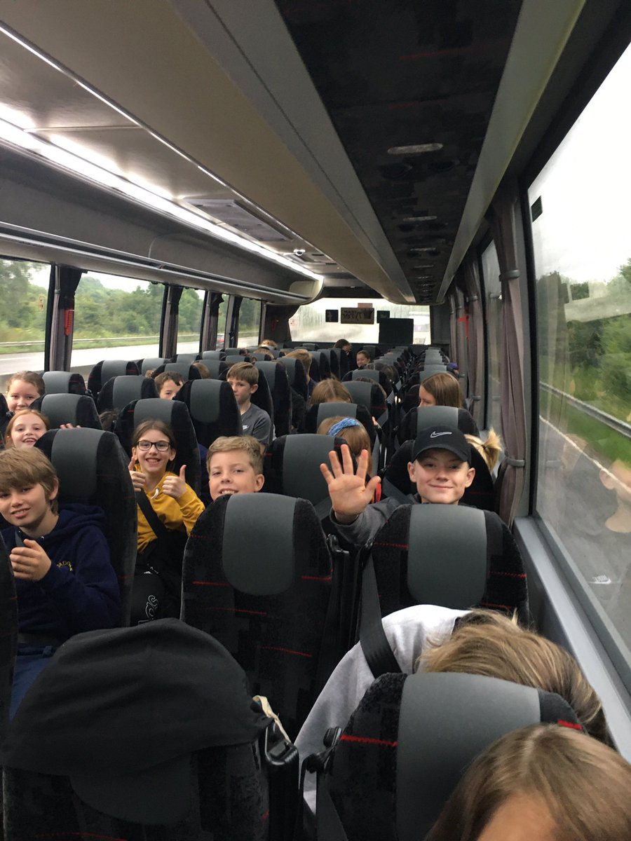 Broadoak_Year6's tweet photo. And we’re off! @Patterdale_Hall here we come! @Broadoak_PS @Broadoak_PE Lots of smiles and singing on the way! 🎶 😊 https://t.co/rWNj48dxuw