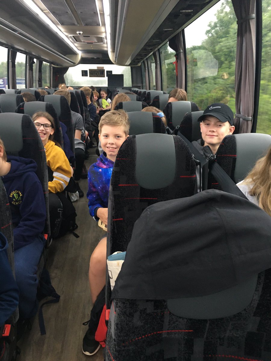 Broadoak_Year6's tweet photo. And we’re off! @Patterdale_Hall here we come! @Broadoak_PS @Broadoak_PE Lots of smiles and singing on the way! 🎶 😊 https://t.co/rWNj48dxuw