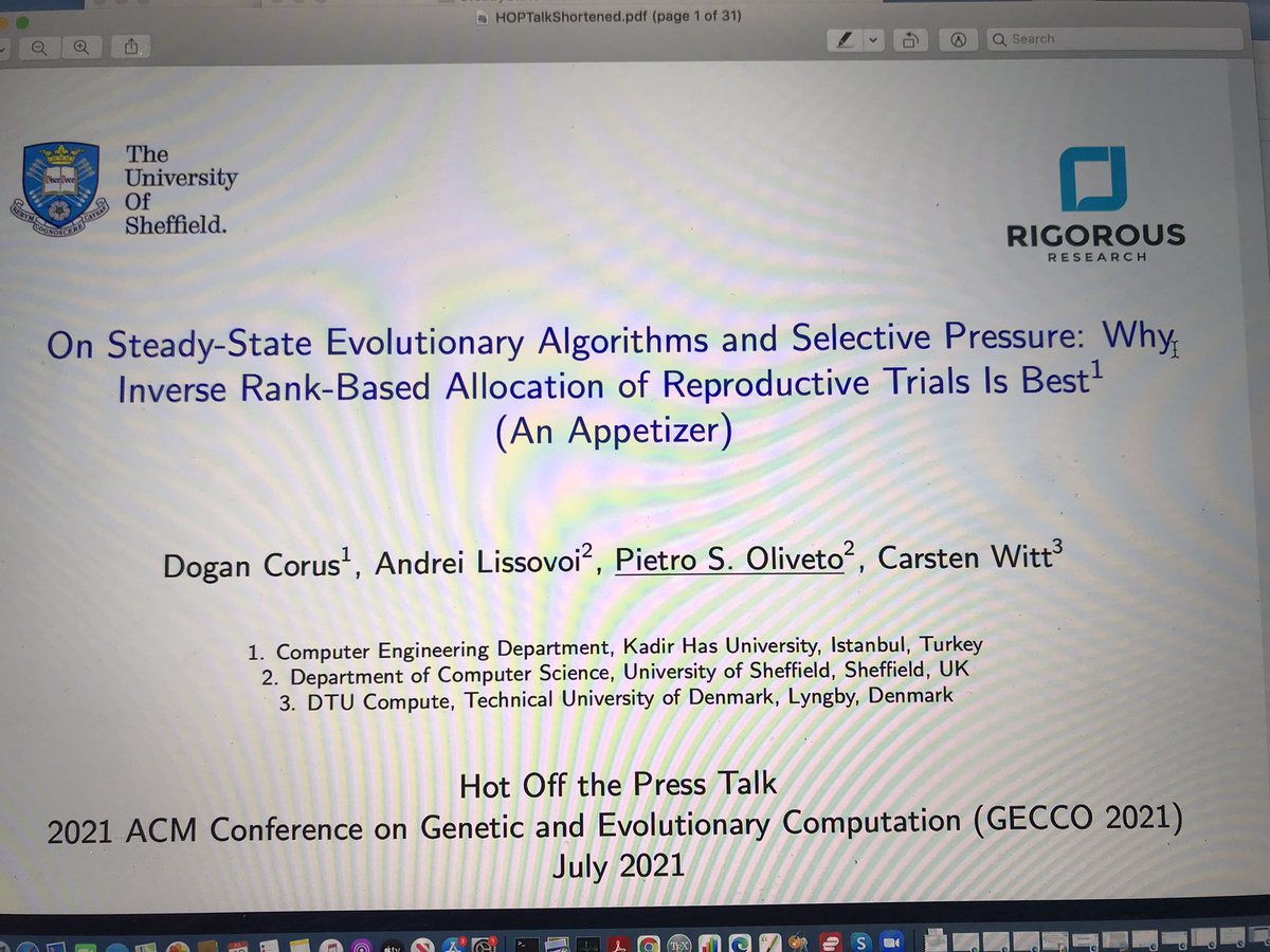 If you want to know why you should prefer worse individuals over better ones in evolutionary algorithms come to our Hot Off the Press talk at 11:10 CET <a href="/GeccoConf/">GECCO 2026</a>