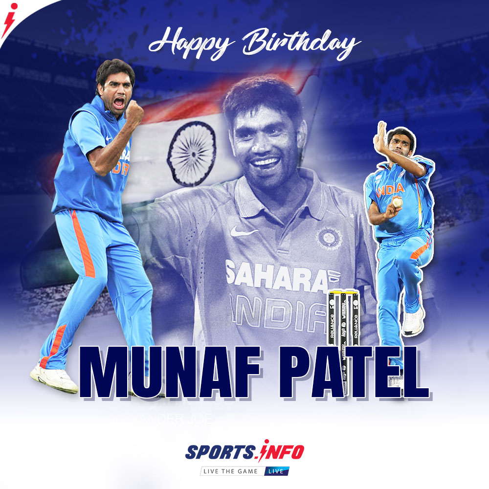 Let\s wish former India pacer Munaf Patel a Happy Birthday.     