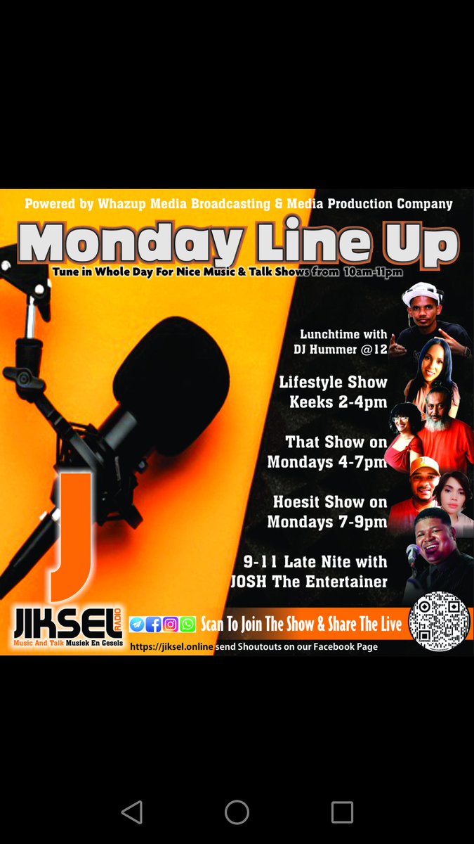 Don`t miss out on pure listing fun on <a href="/jikselradio/">JikselRadio</a> with nice music &amp; talk shows whole day only on jiksel.online 

Shoutouts and voice notes chat.whatsapp.com/J7ShiIOyfZD5Yx… 
join the group