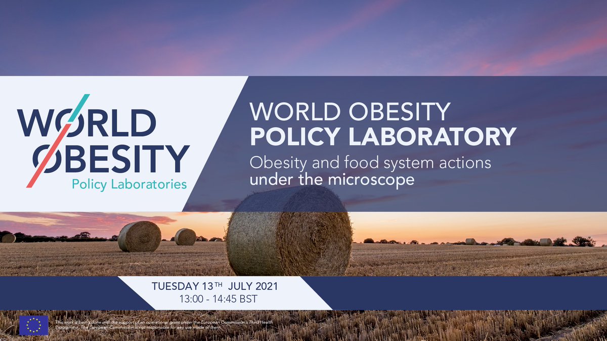 WorldObesity's tweet image. 🚨 Our next #PolicyLab is tomorrow! 📢

As we move towards the UN Food Systems summit in September 2021, our #PolicyLab &apos;Obesity and Food system actions under the microscope&apos; will explore food system’s central role in addressing the obesity pandemic.

➡️ worldobesity.org/training-and-e…