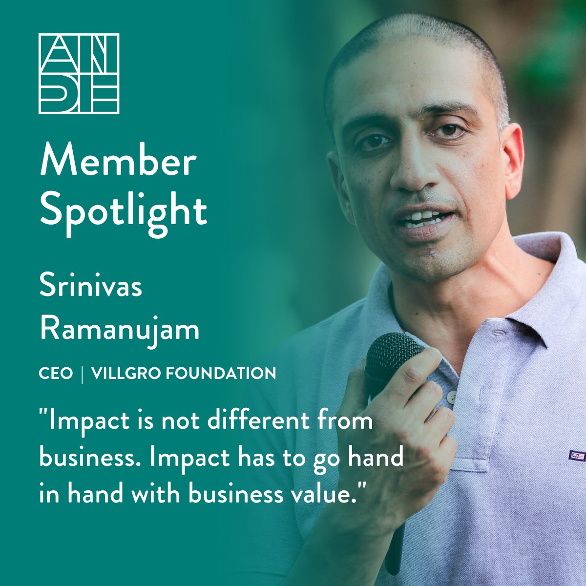 Our latest #ANDEMemberSpotlight video features @Villgro, which funds, mentors and incubates early-stage, innovation-based social enterprises that impact lives. Learn more about their latest impact report from CEO Srinivas Ramanujam:  andeglobal.org/member-spotlig…