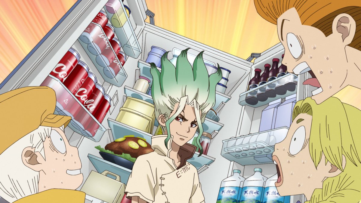 DrStone_EN's tweet photo. The future is filled with cola 🥤 https://t.co/pHm1X3EW4s