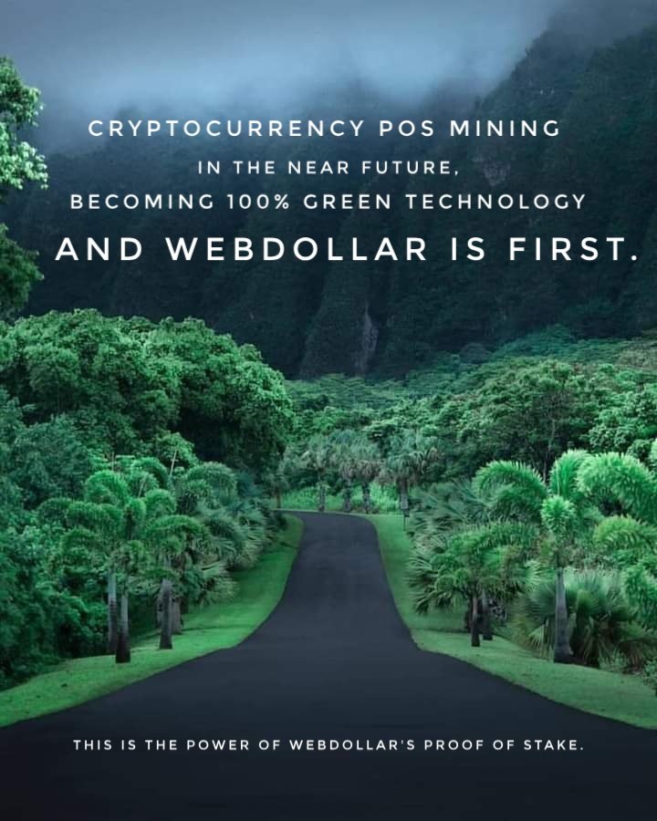 WebDollar_io's tweet photo. #Advantages of Proof Of Stake:
- No expressive hardware needed to run;
- #Investment does not depreciate with time vs hardware;
- Energy efficient;
- #Environmentaly friendly;
- The more you hold the more you gain, more than any bank. More than the average business investment. https://t.co/w76exGQlxe
