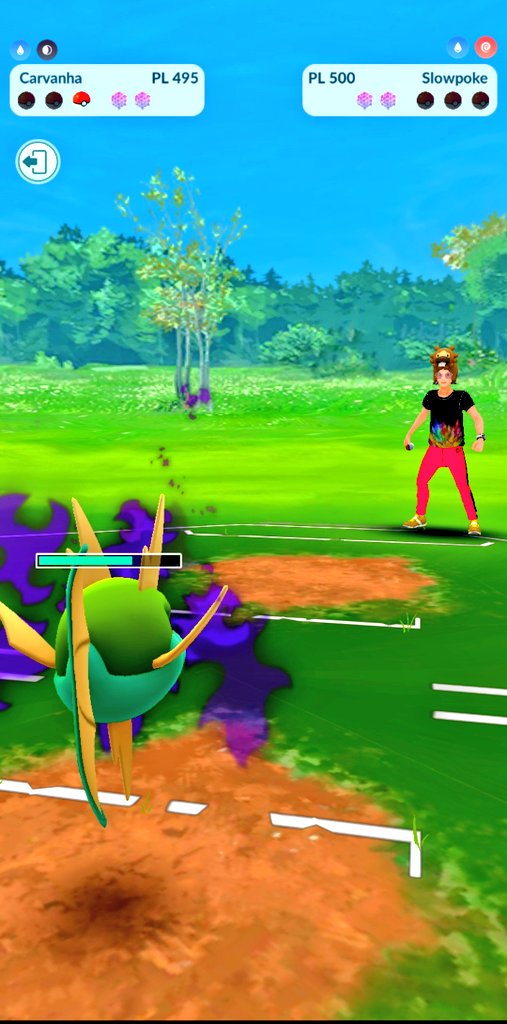 SirioNox's tweet image. Who needs shield? #PokemonGo #PokemonGoPvP #ElementCup #Carvanha #PvP #GOBattleLeague